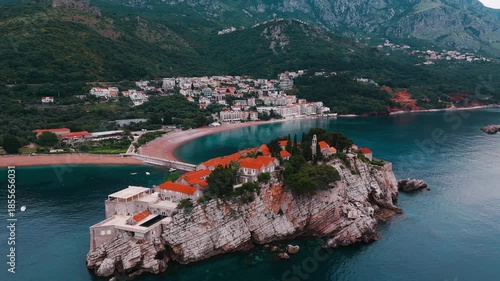 Sveti Stefan Island and Luxury Resort on the Adriatic Coast, Budva, Montenegro