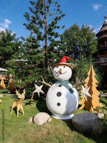 Christmas house decoration display in thailand