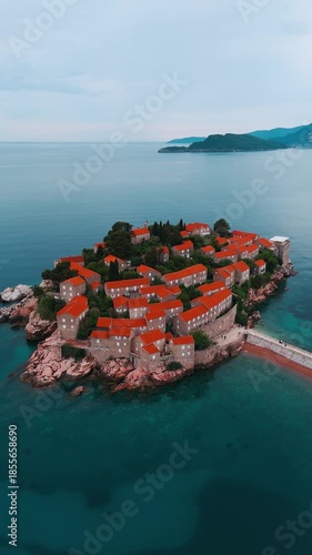 Sveti Stefan Island and Luxury Resort on the Adriatic Coast, Budva, Montenegro