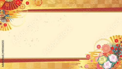 正月和風背景