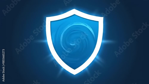 Handshake and Shield Icons Representing Trust and Security in Business.