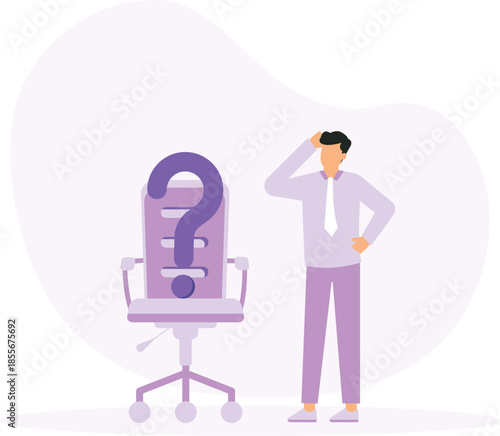 Candidate searching for job, career path or job promotion, Job vacancy for career growth
