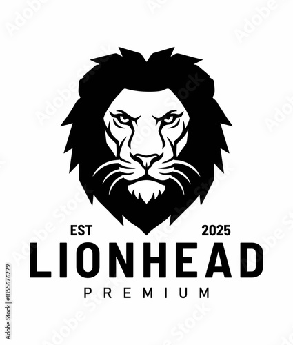 Lion Head Black simple mature