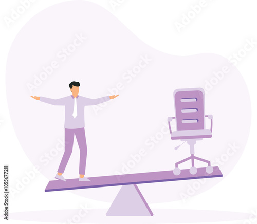 career path or job promotion, Job offer for work success concept