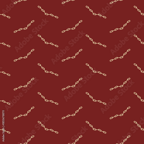 Broken chain seamless pattern isolated on color background