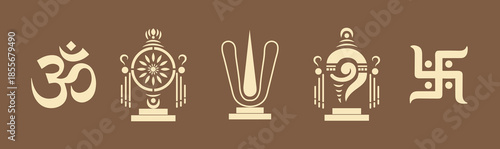 Fotografía Shanku Chakra Namam is a powerful Hindu symbol || Balaji symbols and om swastik