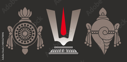  The Shanku Chakra Namam is a powerful Hindu symbol representing Lord Vishnu