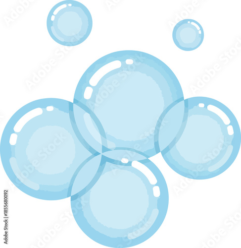 Set Of Water Bubbles
