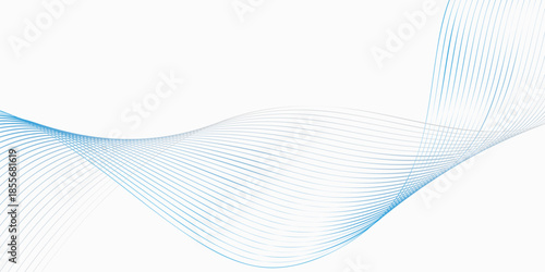 Blue abstract vector background illustration with swirling gradient lines and dynamic wave pattern.