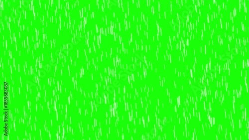 animation of rain in fast motion, heavy shower rainstorm, overlay for compositing and nature atmosphere visual effect