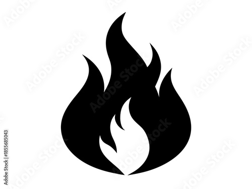 flame fire black silhouette vector,flame fire  icon vector,symbol