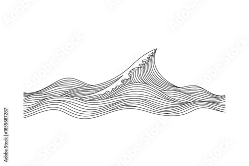 Abstract Lines Representing Nature's Power