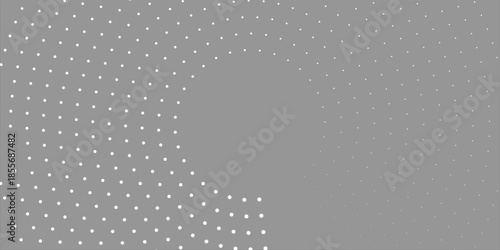 Halftone gradient. Dotted gradient, smooth dots spraying and halftones dot background seamless horizontal geometric pattern vector template set. unique dots modern circles