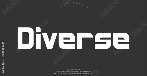 Creative geometric modern urban alphabet font. Digital abstract futuristic, fashion, sport, minimal technology typography.