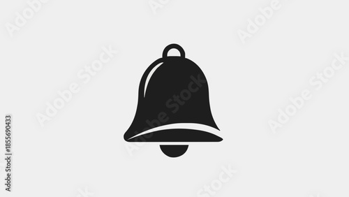 Minimalist digital notification bell icon representing alerts, reminders, and important messages for modern user interfaces and applications