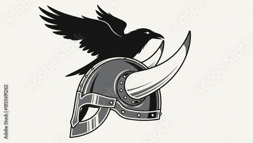 Cartoon rabbit face with police hat in circular badge on teal background with yellow accents and dark border