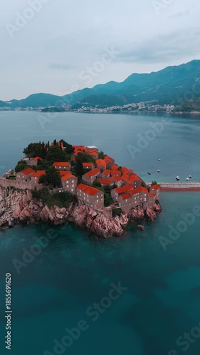 Sveti Stefan Island and Luxury Resort on the Adriatic Coast, Budva, Montenegro
