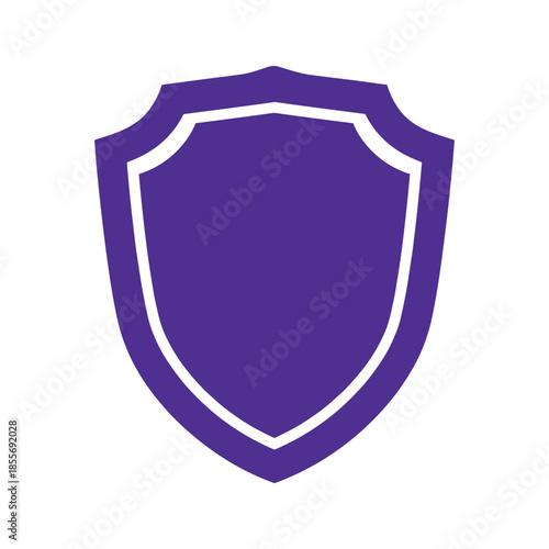 Purple Shield Logo Vector Icon
