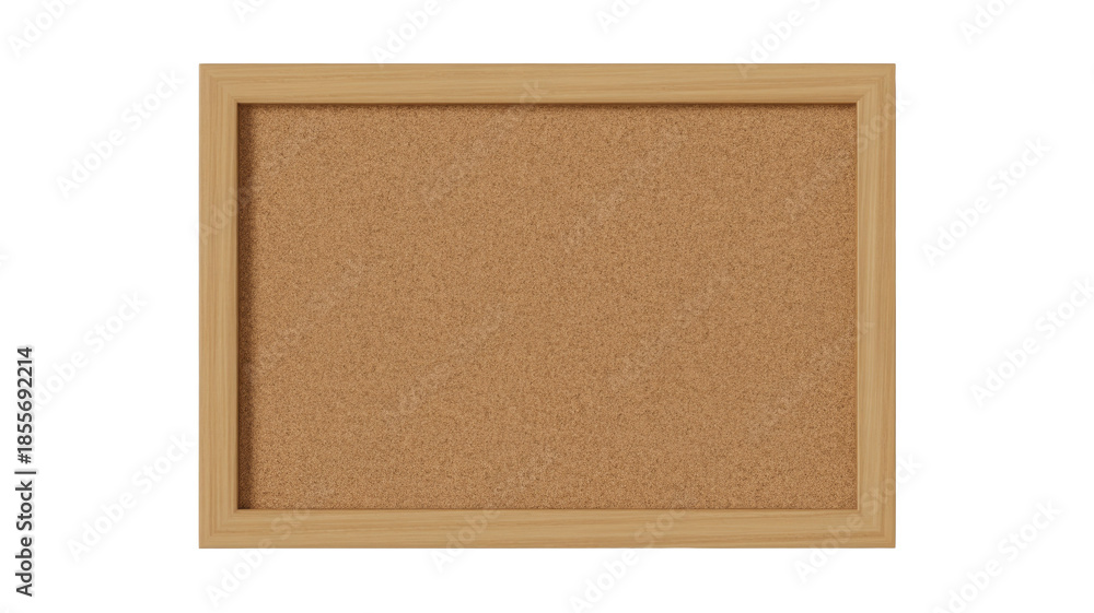 Fototapeta premium Empty Cork Board with Wooden Frame