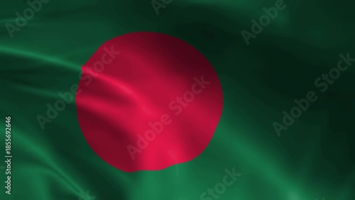 Waving flag of bangladesh symbolizing national pride and independence