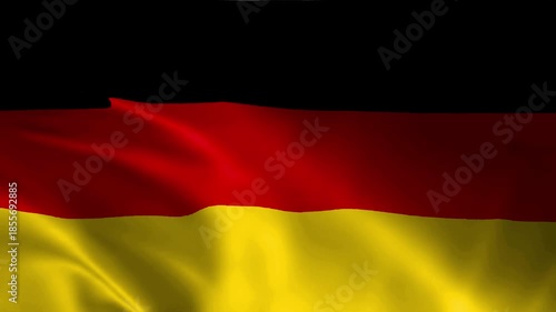 Waving flag of germany showcasing national pride and democratic values with its iconic colors