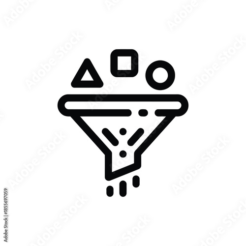Data Sanitation Funnel Icon