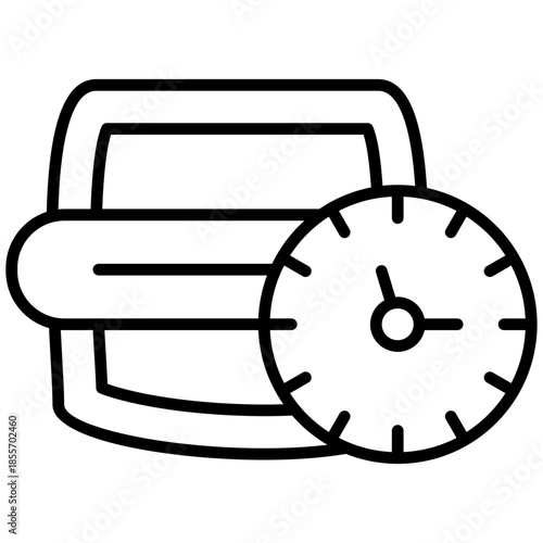 Network Uptime Icon Vector Element