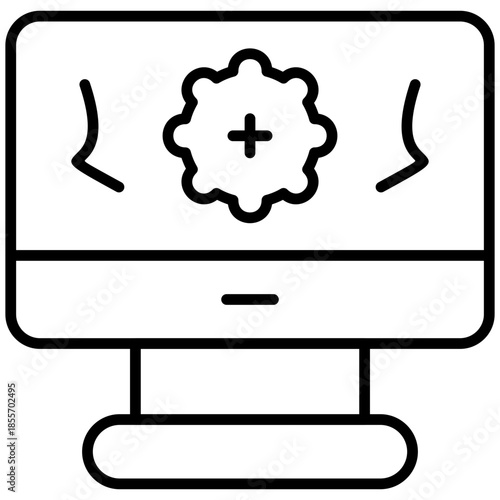 Network Virtualization Icon Vector Element