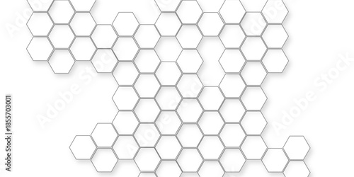 Abstract white hexagon concept background, seamless bright white abstract honeycomb, soft white background, beautiful geometric pattern white,beautiful geometric pattern white gray hexagonal.