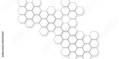 Abstract white hexagon concept background, seamless bright white abstract honeycomb, soft white background, beautiful geometric pattern white,beautiful geometric pattern white gray hexagonal.