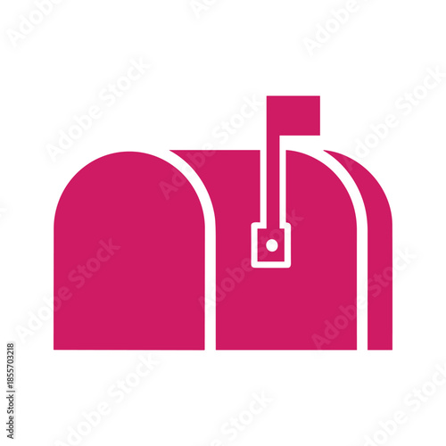 Pink Mailbox Icon