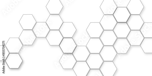 Abstrac with honeycombs seamless pattern hexagon, vector grid honeycomb soccer hexagonal cell structure tile mess, futuristic honeycomb mosaic white background.