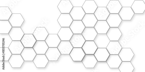 Abstrac with honeycombs seamless pattern hexagon, vector grid honeycomb soccer hexagonal cell structure tile mess, futuristic honeycomb mosaic white background.
