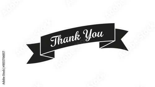 Appreciation Banner: An elegant banner showcases a simple Thank You message, perfect for conveying gratitude and appreciation. 