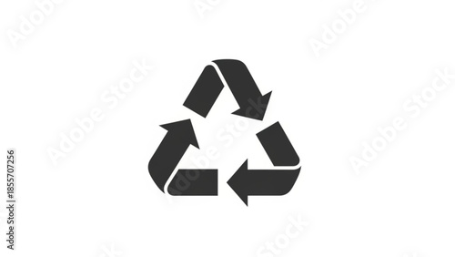 Recycling symbol representing the continuous cycle of resource conservation and environmental protection