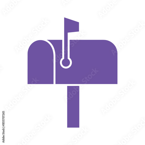 Purple Mailbox Icon