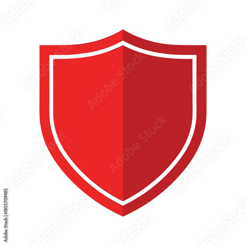 Red Shield Icon Vector
