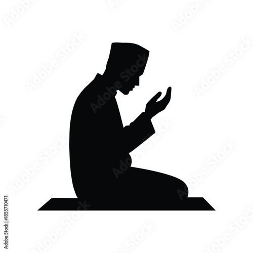 Muslim Praying silhouette