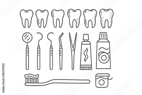 Dental Health Icons and Symbols