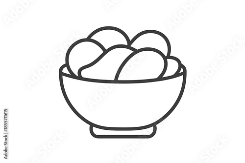 Bowl of chips icon