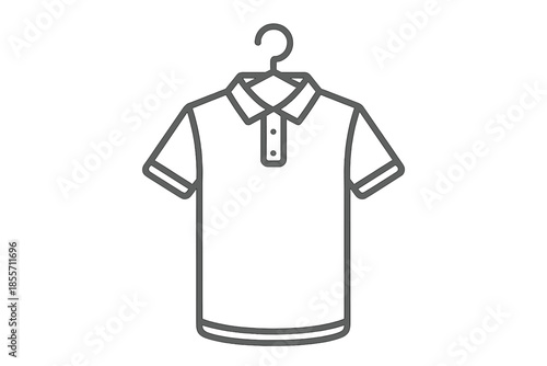 Polo shirt on a hanger, icon