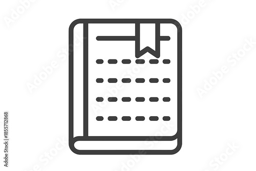 Book with Bookmark Icon