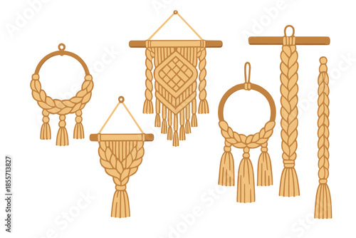 Macrame Wall Hangings and Ornaments