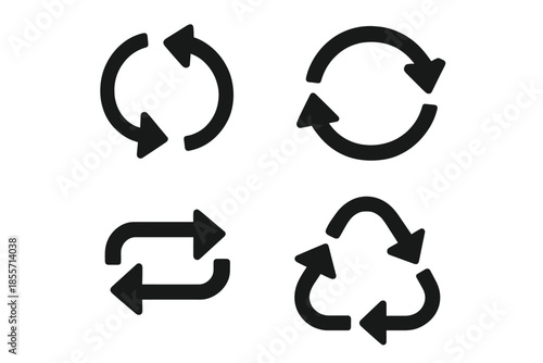 Four Recycle and Refresh Icons