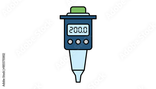 Digital electronic pipette for accurate laboratory liquid measurement