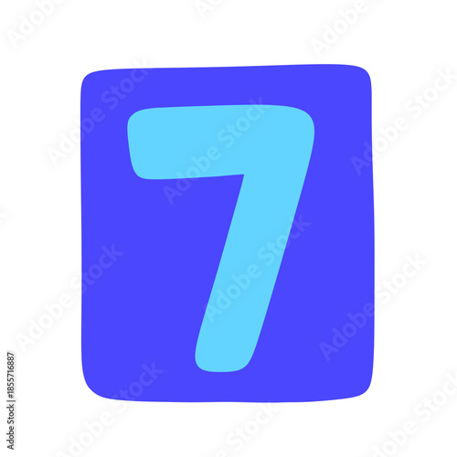 number. seven. sign icon. maths. mathematics. doodle. color. cute. kid. child. colorful alphabet. cute alphabet. rainbow alphabet. cute letters. alphabet emoji. alphabet letter. 7. cartoon.