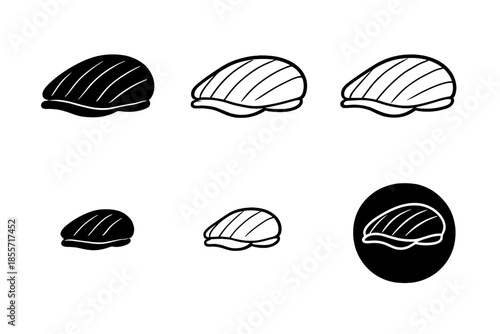 Six Flat Caps on Gray Background