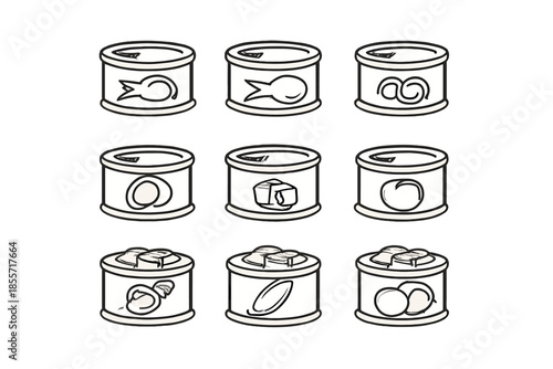 Canned Food Icons