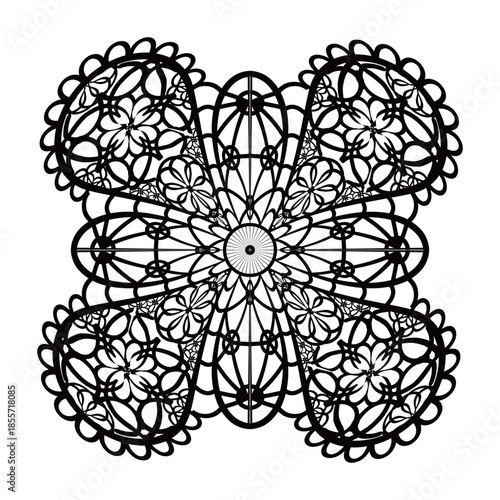 Sweet Cute Lace Fabric Decorative Elements, Elegant Vector Design