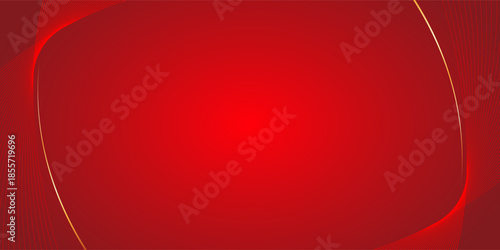 A deep red modern background featuring clean geometric lines, angled stripe patterns, and subtle golden highlights